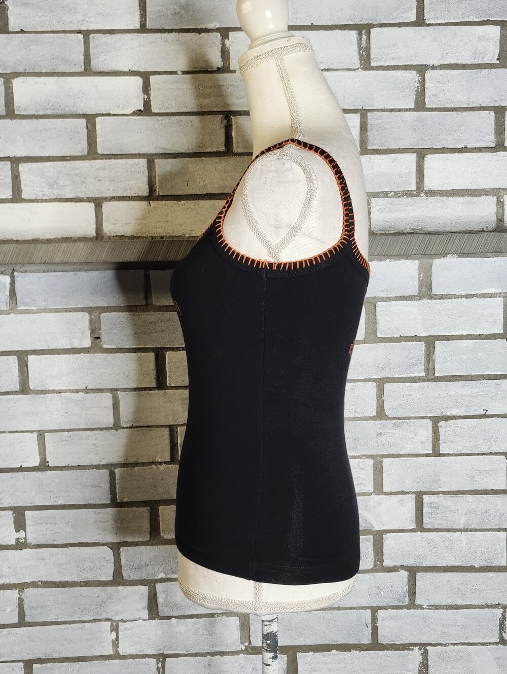• VTG 2003 Harley Davidson Women Camisole Tank Top Grand Cayman Pirate Small USA - Picture 3 of 12